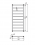 (STXI-100-045) Чертеж полотенцесушителя Zehnder Stalox 100х450