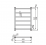Чертеж полотенцесушителе Zehnder Stalox 608х450 (STX-060-045)